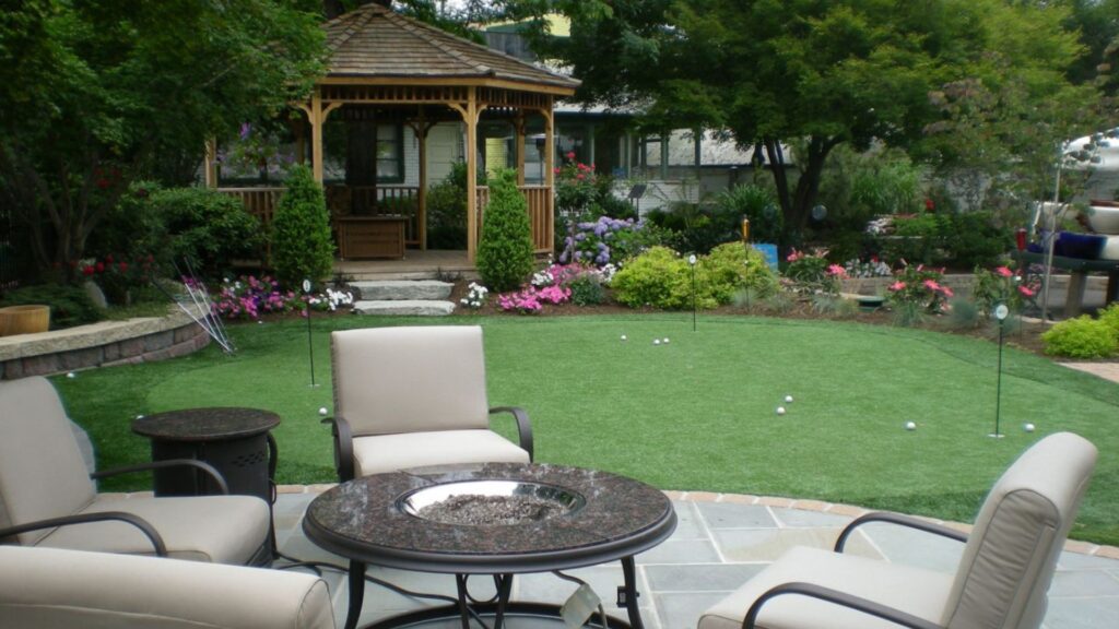 synthetic grass turf installation in Lake Anna, VA